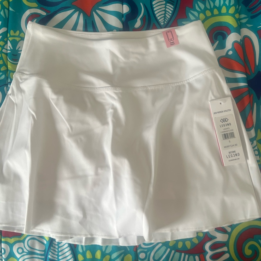 White Athletic Skirt
